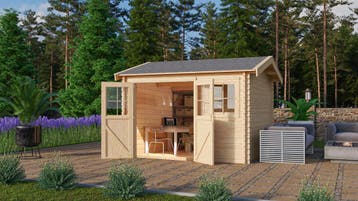 Tuinhuis Felsenau 3 320 x 320 cm, Tuin en Terras, Nieuw