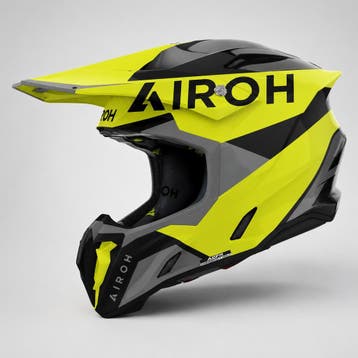 Airoh Twist 3.0 King Crosshelm Fluo Geel - MAAT M / L, Motoren, Verzenden, Nieuw met kaartje, Offroadhelm