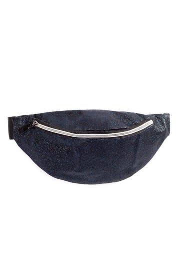 KIMU® Heuptasje Donkerblauw Glitters Heuptas Blauw Bruin Fan, Ophalen of Verzenden, Nieuw, Overige typen