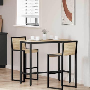 vidaXL Tafel Sonoma Eiken 100 x 50 x 90,5 cm Engineered hout, Huis en Inrichting, Tafels | Salontafels, Verzenden, Nieuw, Overige houtsoorten