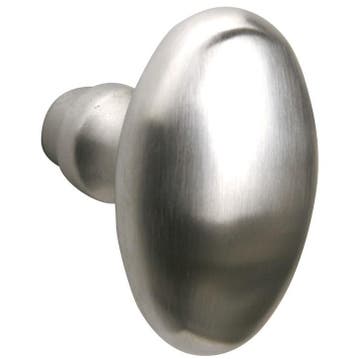 Knopkruk Ei 60x32 mm mat nikkel ongelakt, Verzenden, Nieuw