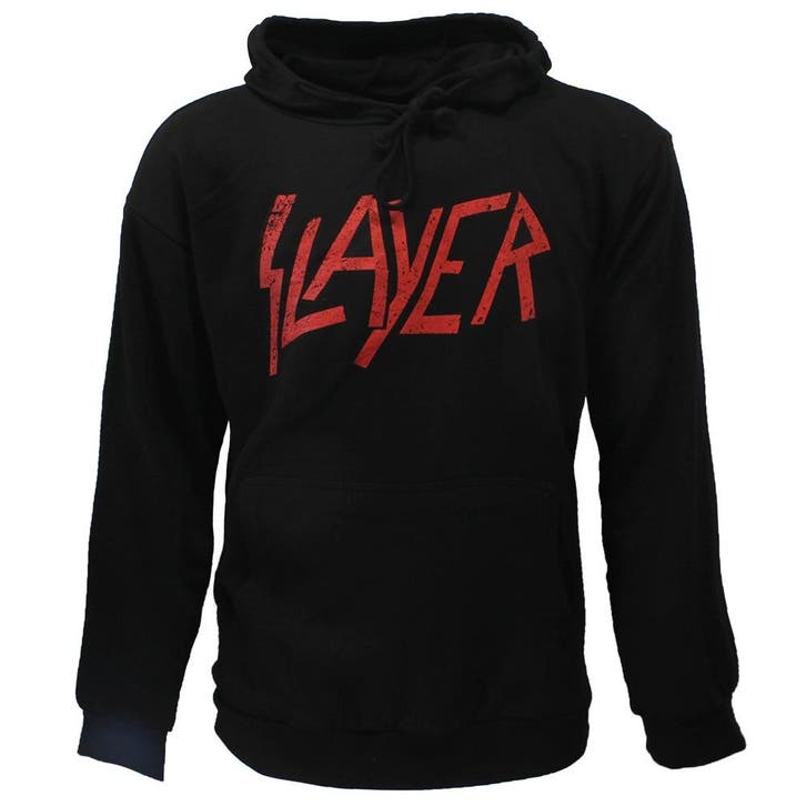 Slayer Distorted Logo Band Hoodie Trui, Kleding | Heren, Truien en Vesten, Verzenden