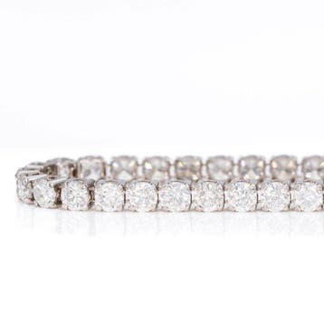 Zonder minimumprijs - Armband - 18 karaat Witgoud - 4.49ct., Nieuw