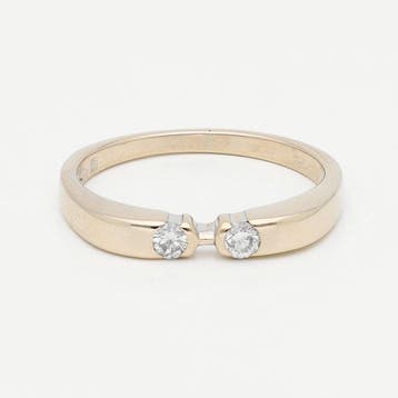 Ring - 18 karaat Geel goud Diamant (Natuurlijk), Nieuw
