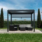 Pergola / Lamellendak - Tahiti - 3x4 m - Antraciet, Tuin en Terras, Verzenden, Nieuw