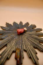 Bloedkoraal - 18 karaat - Geel goud - Hanger, Antiek en Kunst