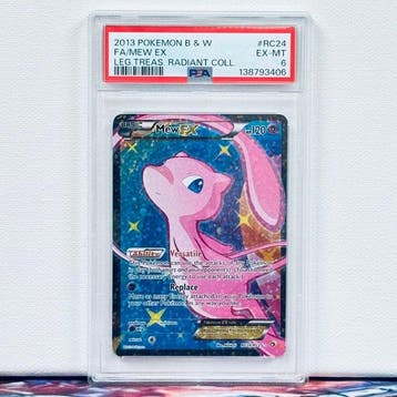 Pokémon Graded card - FA/MEW EX EX-MT LEG.TREAS.RADIANT COLL, Nieuw