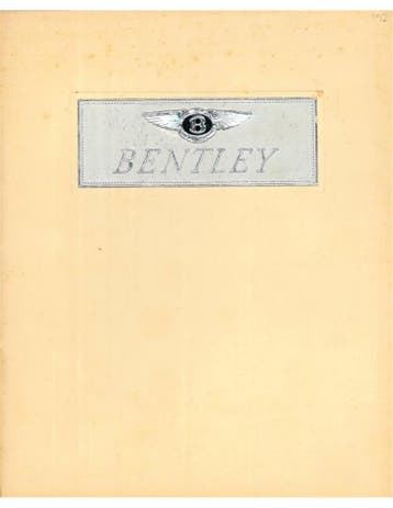 1951 BENTLEY MARK VI BROCHURE ENGELS, Nieuw, Author
