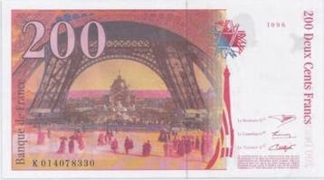 France Fay 75/02 K 200 Francs Eiffel 1996 Neuf Pick 159, Verzenden