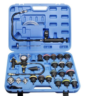 Koelsysteemtester / Druktester - 28-delige set - Incl. Koffe, Auto diversen, Autogereedschap, Verzenden, Nieuw