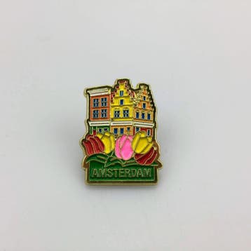 Pin huisjes Amsterdam goud, Ophalen of Verzenden, Nieuw
