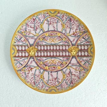 Versace x Rosenthal - Schotel - Pink Floral Medusa -