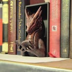 Red reading dragon book nook - fantasy bookshelf decor onyxs, Verzenden, Nieuw