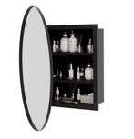Ronde Badkamer Spiegelkast – Wandkast met Planken, Verzenden, Nieuw