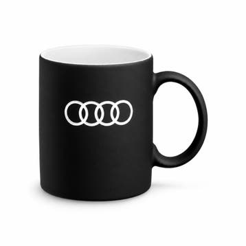 Audi mok met ringen - zwart, Ophalen of Verzenden, Nieuw