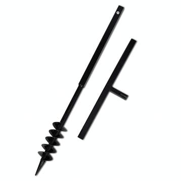 Handgrondboor 1m Staal - Zwart | Tweedekansje | OP=OP, Ophalen of Verzenden, Zo goed als nieuw, Grondboor, Viking Choice