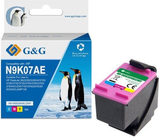 2dekans | G&G 304 XL Inktcartridge Geschikt voor HP 304, Computers en Software, Printers, Zo goed als nieuw, Ophalen of Verzenden