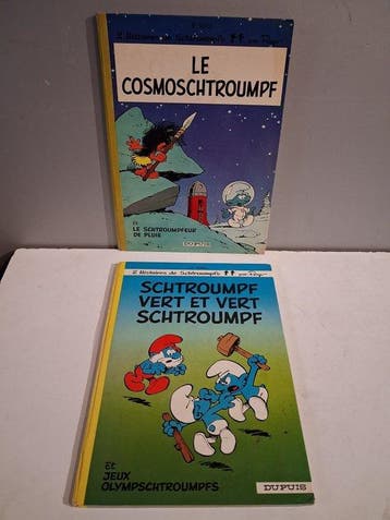 Les Schtroumpfs T6 + T9 - 2x C - 2 Album - Eerste druk -, Nieuw