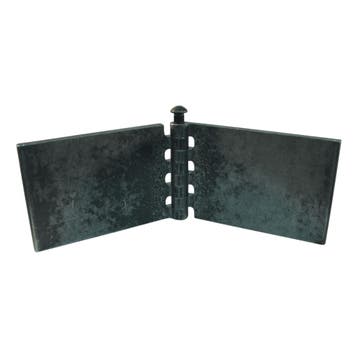 Novio Recht portierscharnier met rvs pen 80 x 120mm, Auto diversen, Ophalen of Verzenden, Nieuw