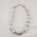 Parel - Zilver - Halsketting - Italiaans ambacht