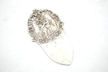 Figuur - Flowers and cherubs - .800 zilver
