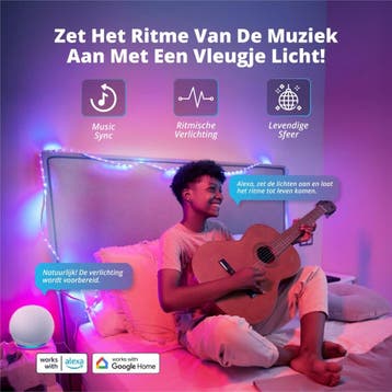 Lideka - LED Strip 15 (2x7.5) Meter RGB - met, Ophalen of Verzenden, Nieuw