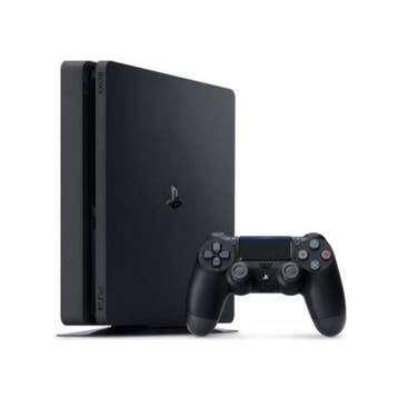 Playstation 4 Slim 500GB + V2 Controller (PS4 Spelcomputers), Spelcomputers en Games, Ophalen of Verzenden, Zo goed als nieuw