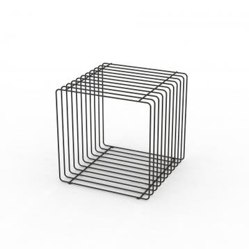 Staaldraad podium zwart vierkant 40 cm, Nieuw in verpakking