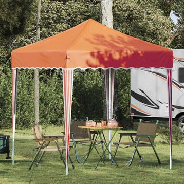 vidaXL Pop-up partytent 195 x 195 x 245 cm Oranje Oxford, Verzenden, Nieuw, Partytent