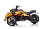 Kinderauto, Can-Am look 24V TRIKE STREETFIGHTER, Geel, NEW, Ophalen of Verzenden, Nieuw