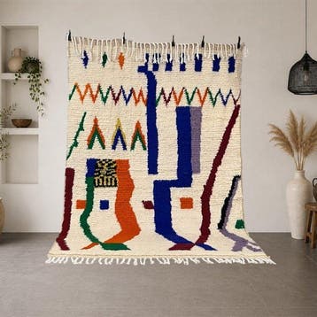 Berber, Azilal-tapijt hedendaags – levendige kleuren -, Nieuw