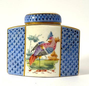 Scatola in Porcellana Francese - Doos - Porselein met