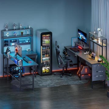 Gaming bureau - Gaming desk - Gaming tafel - 170x100 cm - Gr, Verzenden, Zo goed als nieuw