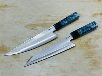 Keukenmes - Handgemaakt Japans Koksmes-Set - Achthoekig