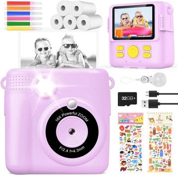 Speelgoed Camera met Spelletjes | Paars | 58% Korting, Kinderen en Baby's, Ophalen of Verzenden, Zo goed als nieuw, Elektronica