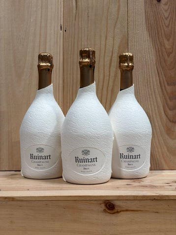 Ruinart, R de Ruinart - Champagne - 3 Flessen (0.75 liter), Verzamelen, Nieuw