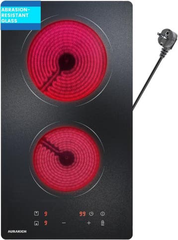 Elektrische Kookplaat 30cm - Glaskeramiek | Laatste Stuk!, Keramisch, 3 kookzones of minder, Ophalen of Verzenden, Zo goed als nieuw