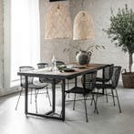 *WOONWINKEL* DTP Home Criss Cross Eettafel Visgraat Teakhout, Huis en Inrichting, Tafels | Eettafels, Verzenden, Nieuw