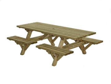 Talen Picknicktafel Met Open Instap 230 cm, Tuin en Terras, Picknicktafels, Nieuw