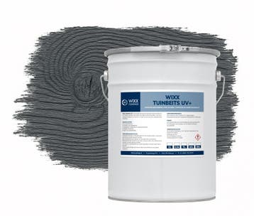 Wixx Schuttingbeits UV+ Antraciet 20L, 15 tot 20 liter, Verzenden, Nieuw, Beits