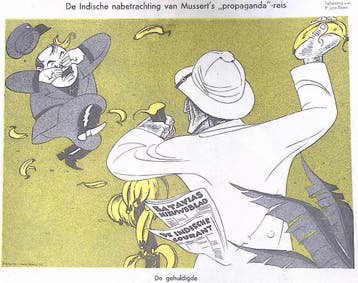 De Indische nabetrachting van Musserts propaganda-reis, Antiek en Kunst, Kunst | Litho's en Zeefdrukken, Verzenden