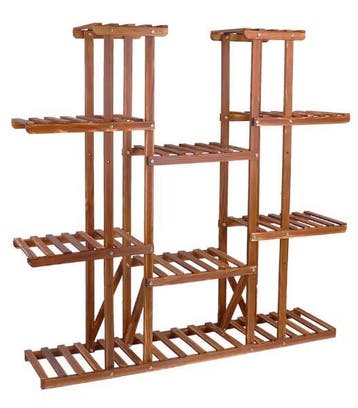Extra Hoge Houten Plantenstandaard 16 Planken Binnen/Buiten, Verzenden, Nieuw