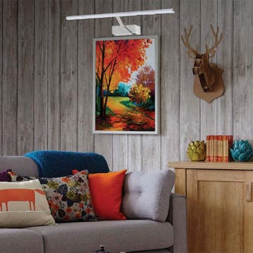 LED Spiegelverlichting - Schilderijverlichting - 12W Chroom, Ophalen of Verzenden, Nieuw, Metaal, Overige fittingen