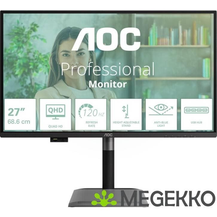 AOC Professional Q27P4U 27  QHD 120Hz IPS monitor, Computers en Software, Monitoren, Nieuw, Verzenden
