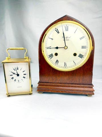Pendule (2) - Woodford & Minster - Antiek - Mahonie -