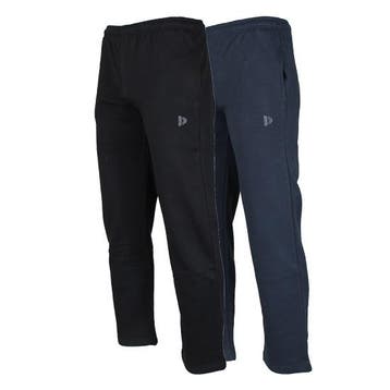 Donnay Donnay Heren -  2-Pack - Joggingbroek Nigel - Zwart &, Verzenden, Nieuw