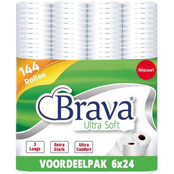 Voordeelverpakking: 144 Rollen - 3 Laags - Ultra Soft, Ophalen of Verzenden