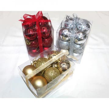Kerstballen set 12 stuks Ø 5cm in 3 kleuren, Diversen, Kerst, Ophalen of Verzenden, Nieuw