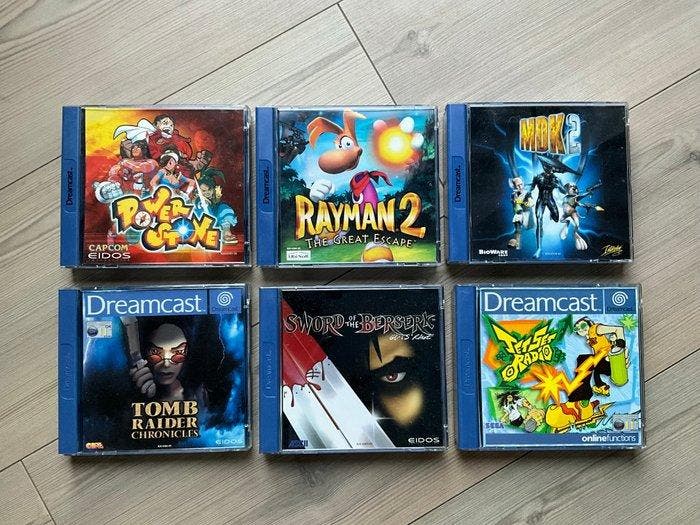 Sega, Capcom - Dreamcast - Power Stone; Rayman 2: The Great, Spelcomputers en Games, Spelcomputers | Overige Accessoires
