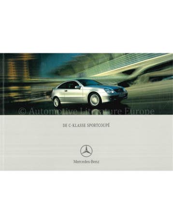 2001 MERCEDES BENZ C KLASSE SPORTCOUPÉ BROCHURE NEDERLANDS, Nieuw, Author